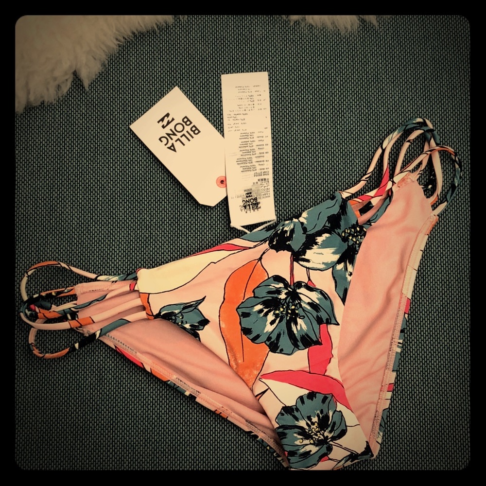 NWT Billabong Bikini Bottoms Coastal Luv Tropic M